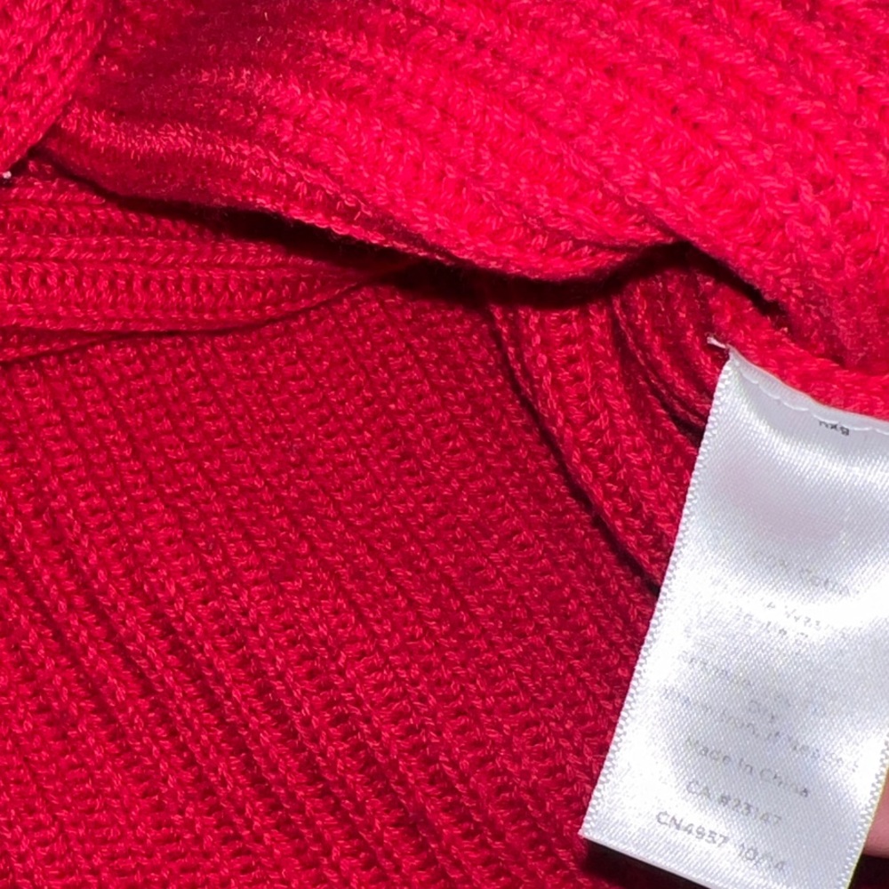 Talbots Red Ribbed Sweater - Picture 5 of 5